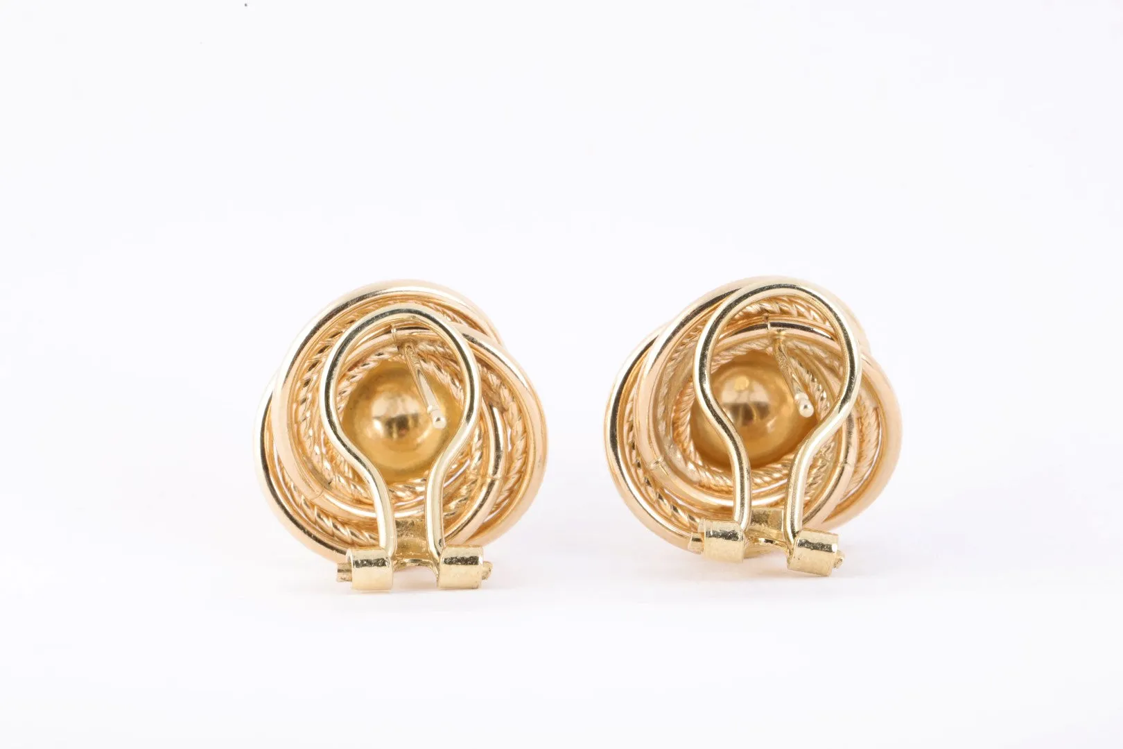 14k Yellow Gold Ball & Knot Earrings (4.77g.)