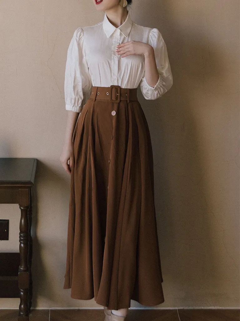 1950S Vintage Audrey Hepburn's outfit in Roman Holiday