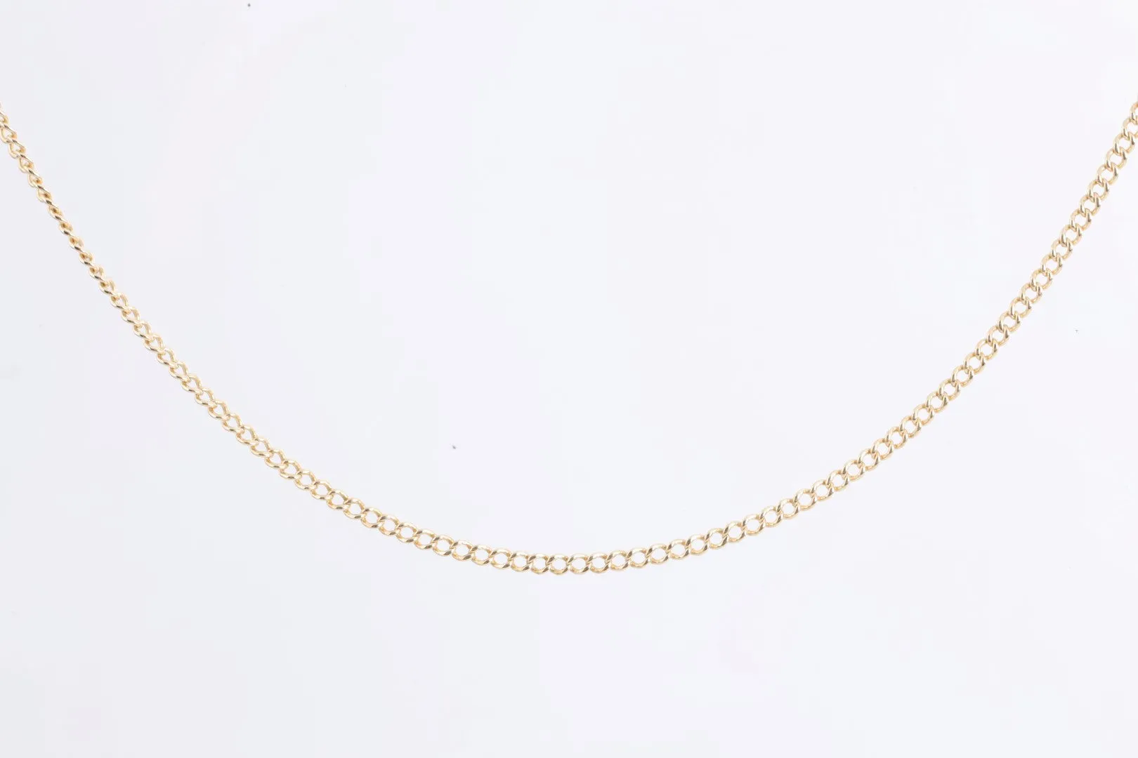 19" 14k Yellow Gold Curb Chain (4.33g.)