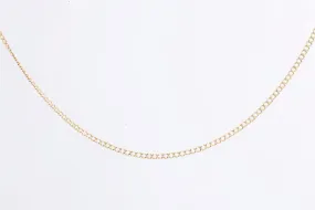 19" 14k Yellow Gold Curb Chain (4.33g.)