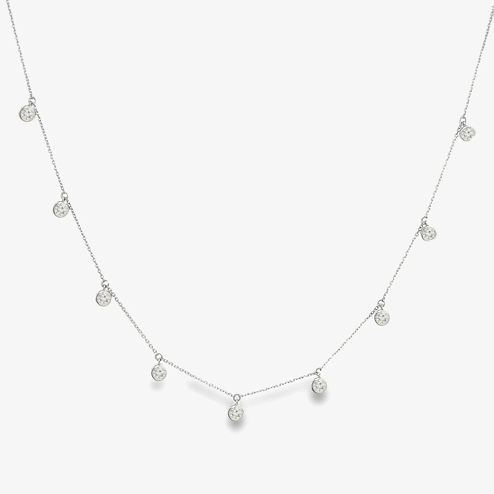 9 Drops By The Yard 0.65CT Diamond Necklace