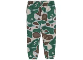 A Bathing Ape Liquid Camo Bape Sta Sweatpants in Olive xld