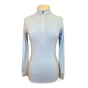 AA Platinum CleanCool 1/2 Zip Shirt in Powder Blue - Women's Small