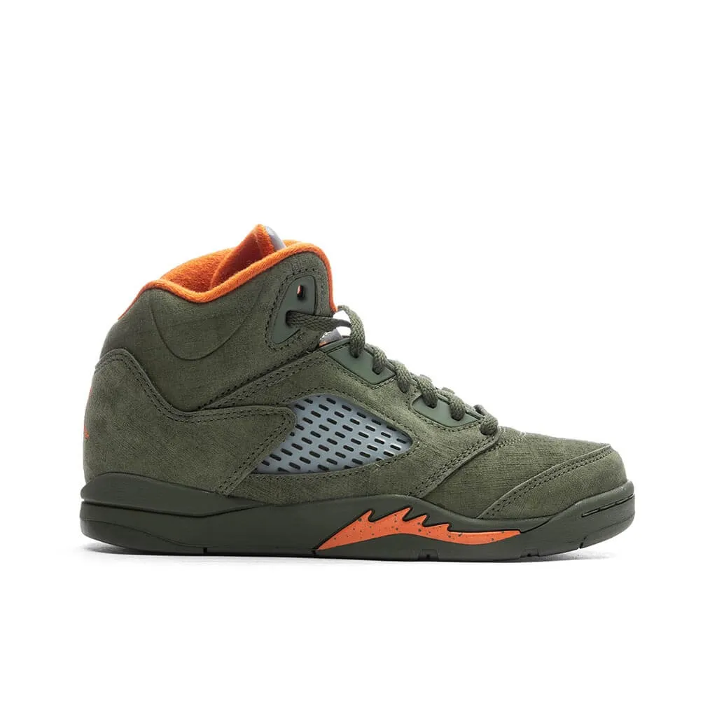 Air Jordan 5 Retro 'Olive' (PS) - Army Olive/Solar Orange