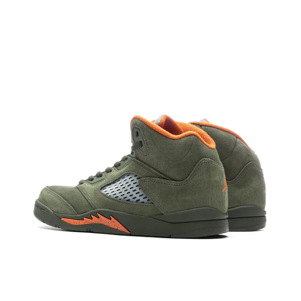 Air Jordan 5 Retro 'Olive' (PS) - Army Olive/Solar Orange