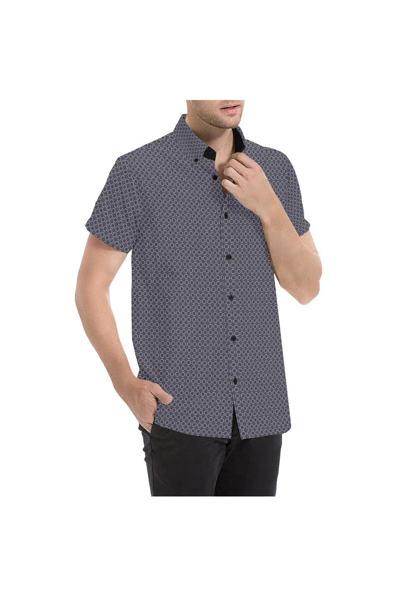 Blue Smoke Men's All Over Print Short Sleeve Shirt (Model T53)