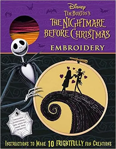 Book - Disney Tim Burton's The Nightmare Before Christmas Embroidery (Embroidery Craft)