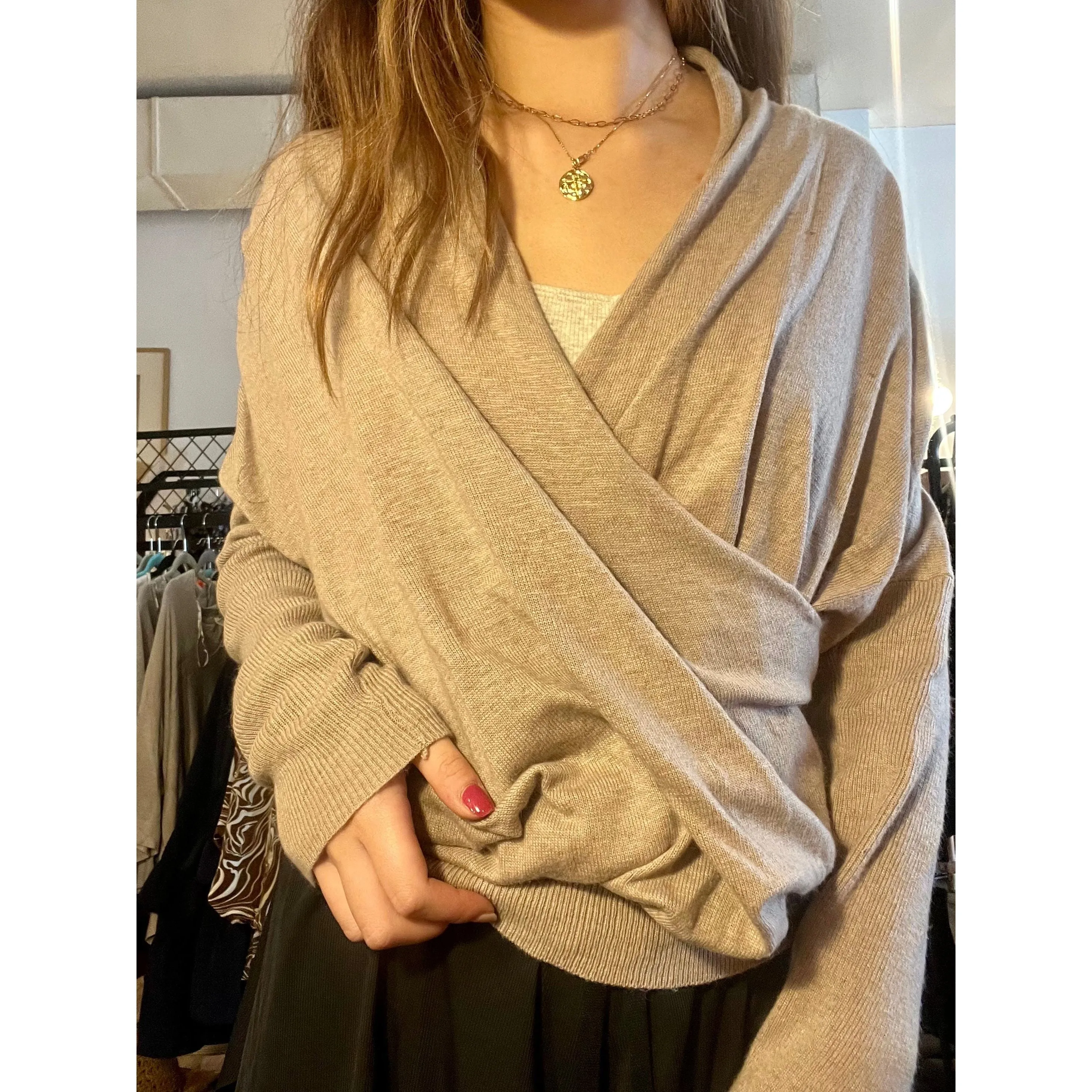 Calista Lovestitch Crossed Sweater-SALE