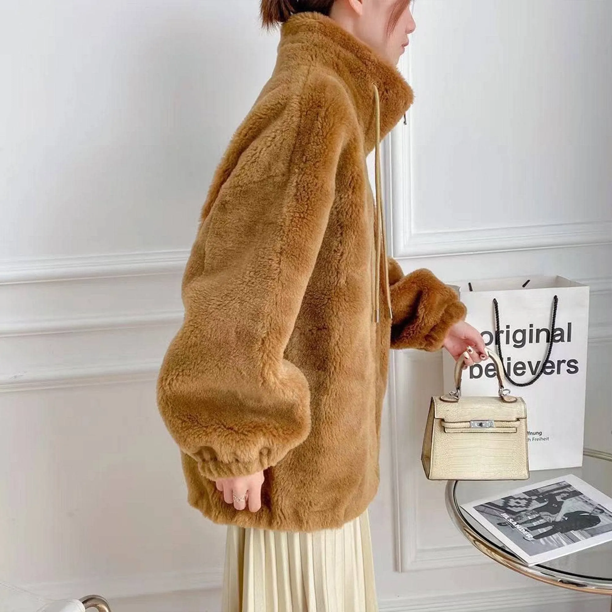 Camille Sheepskin Teddy Jacket