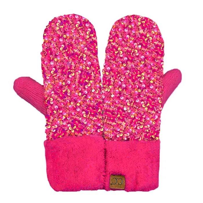 C.C Sequin Mittens