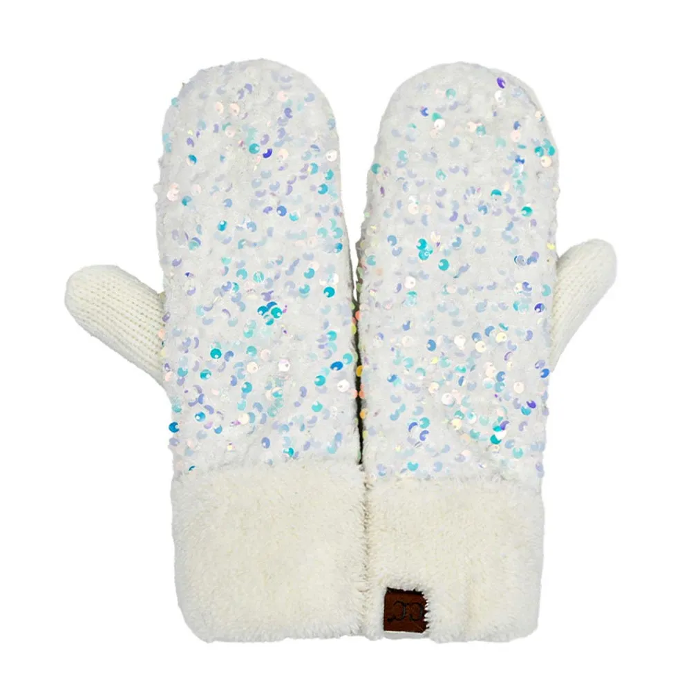 C.C Sequin Mittens