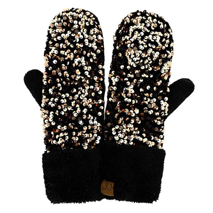 C.C Sequin Mittens