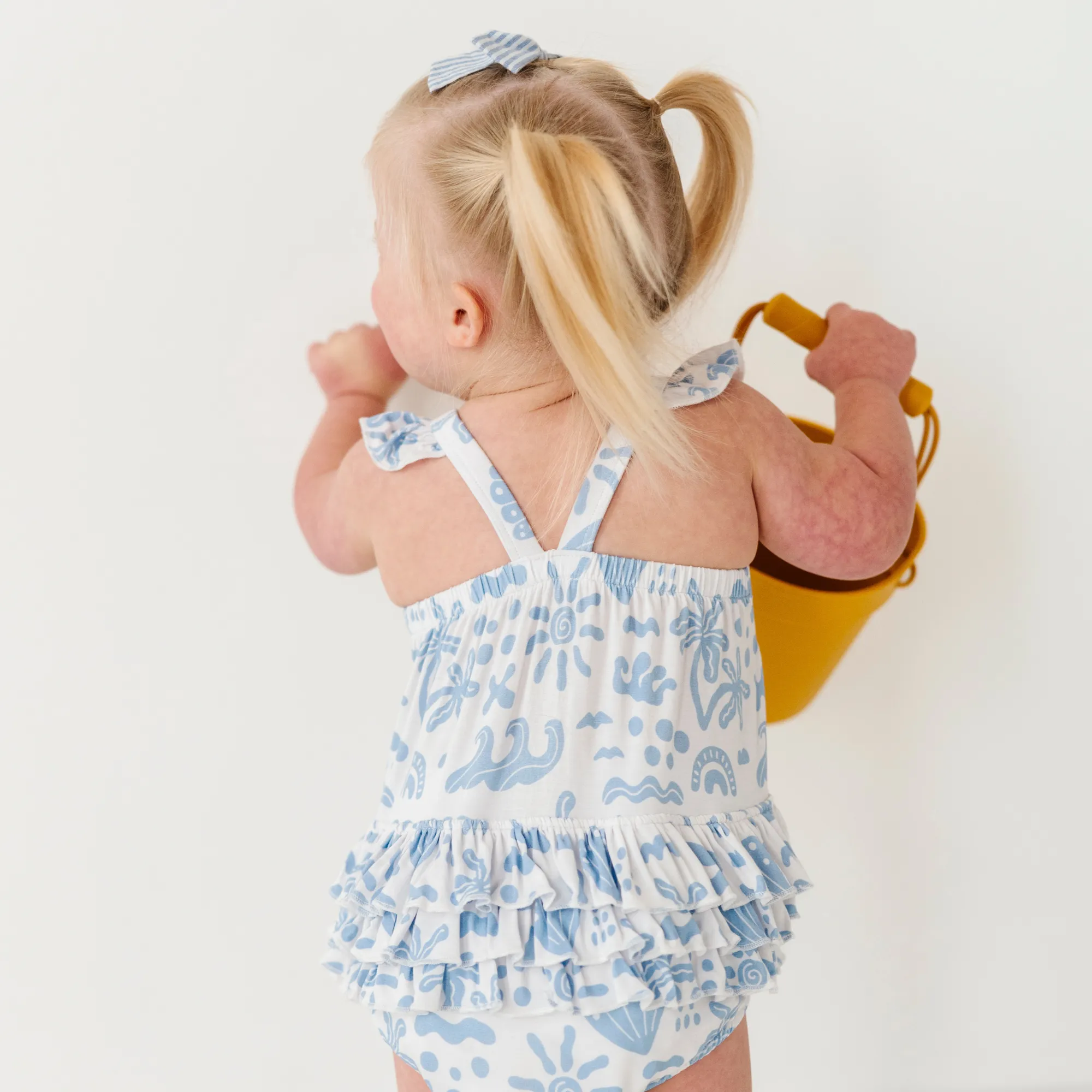 Chasing My Blues Away Bubble Romper