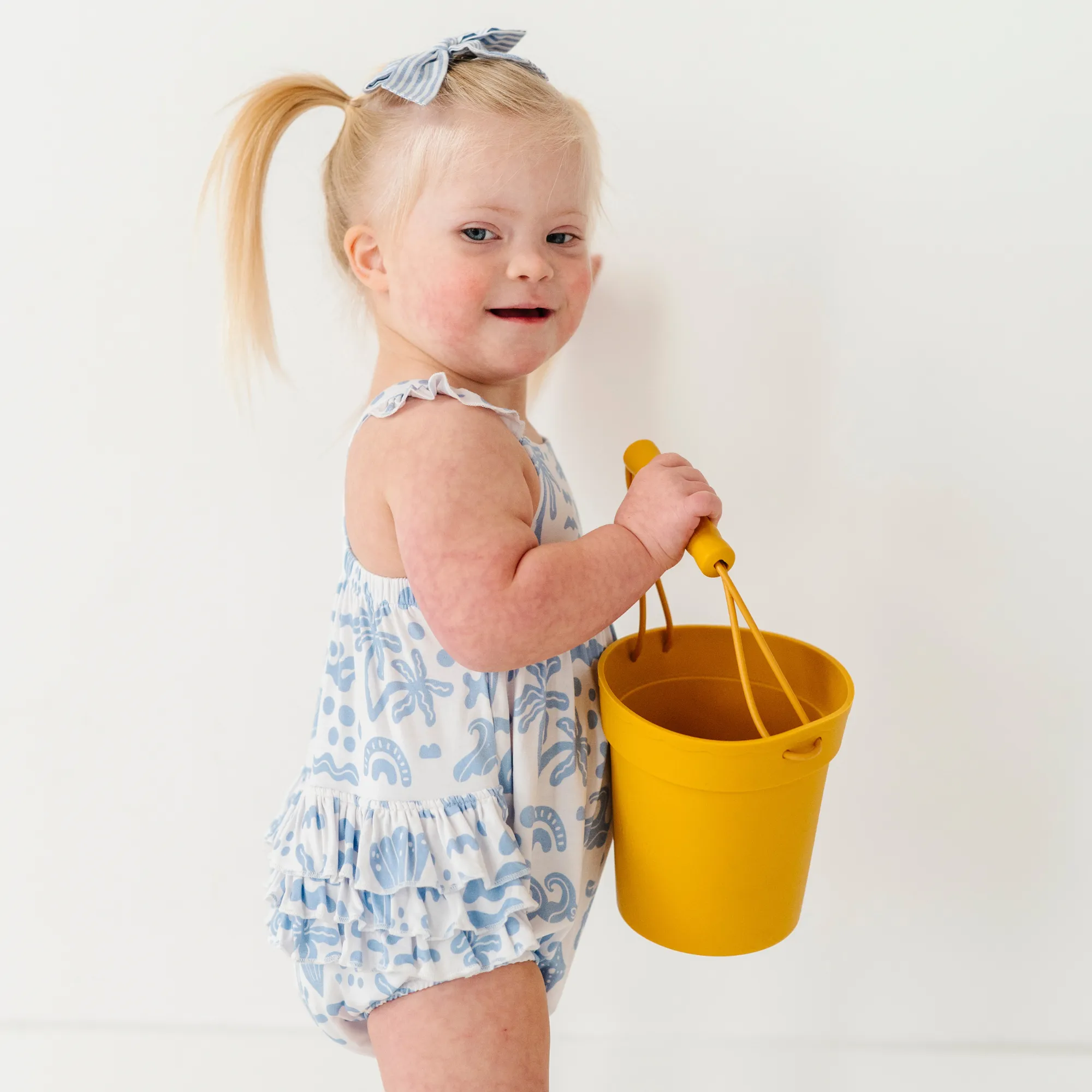 Chasing My Blues Away Bubble Romper