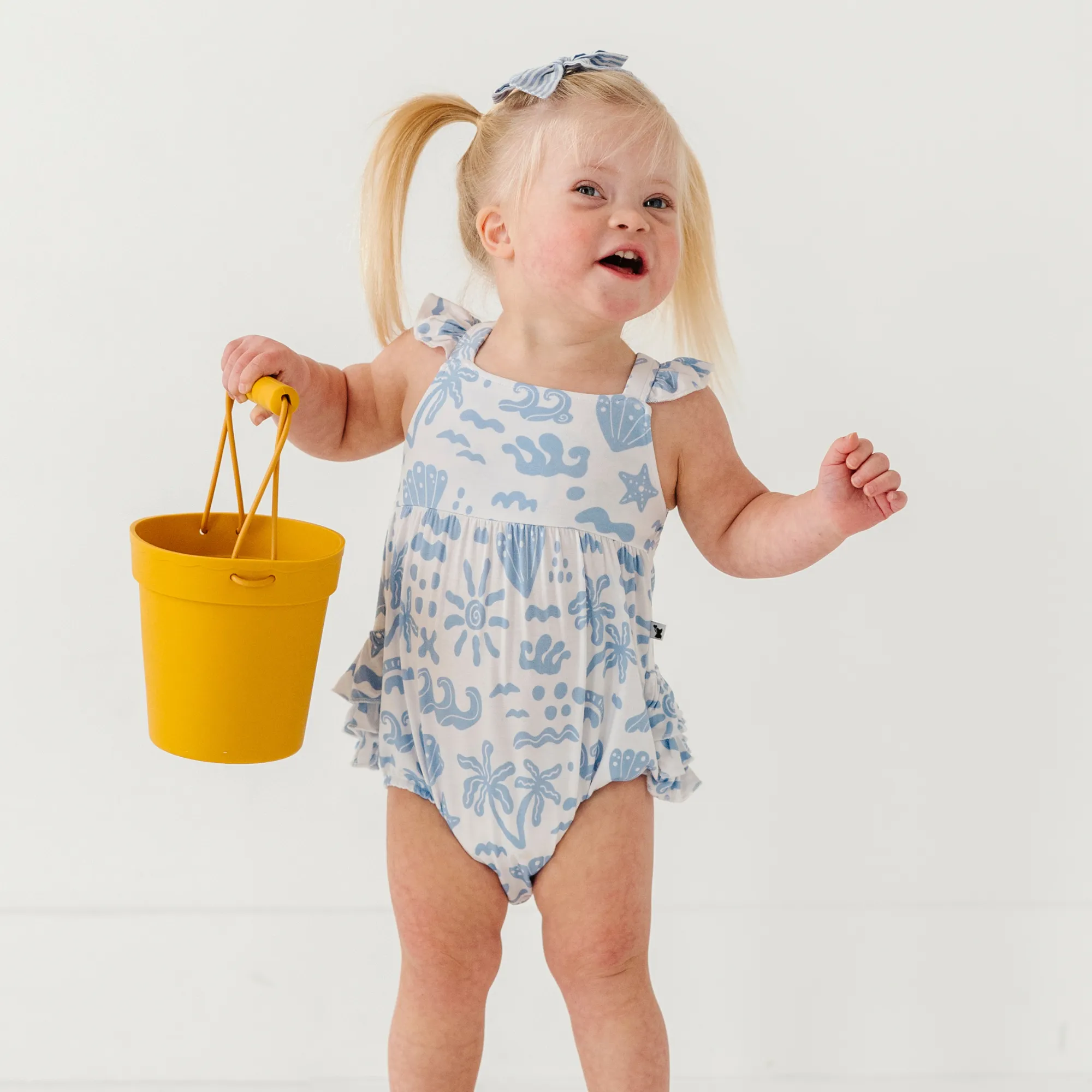 Chasing My Blues Away Bubble Romper