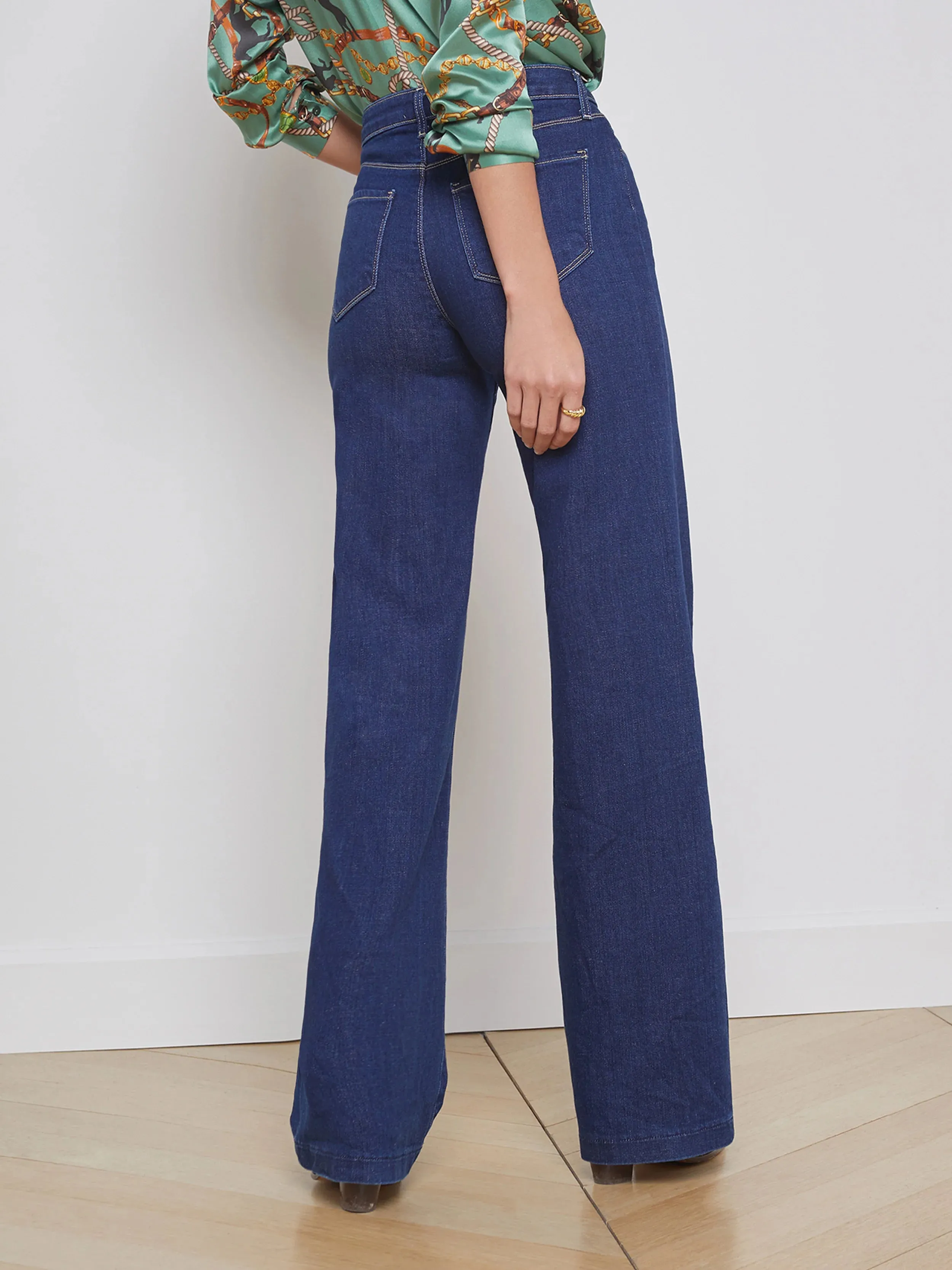 CLAYTON HIGH RISE WIDE LEG JEAN (TUSTIN) - L'AGENCE