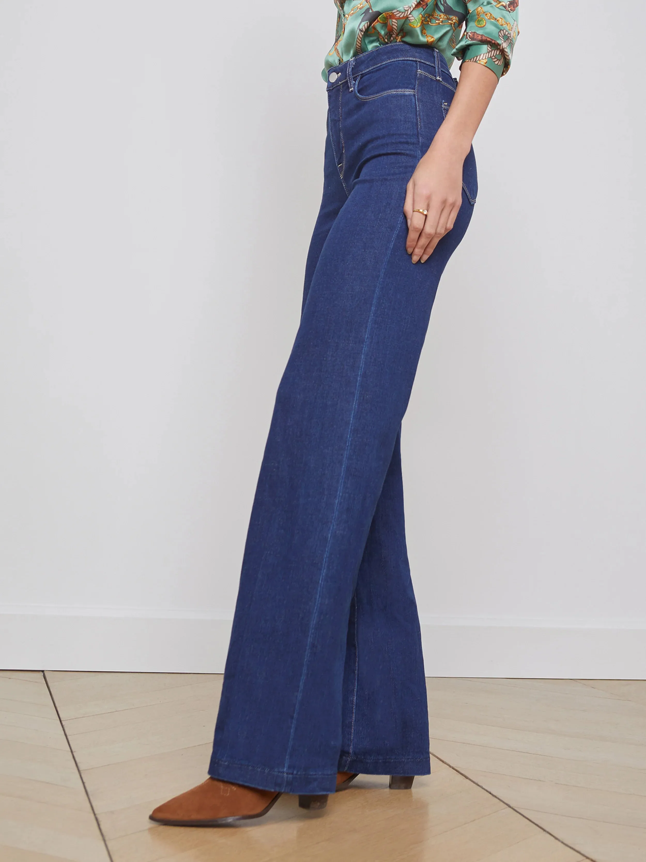 CLAYTON HIGH RISE WIDE LEG JEAN (TUSTIN) - L'AGENCE