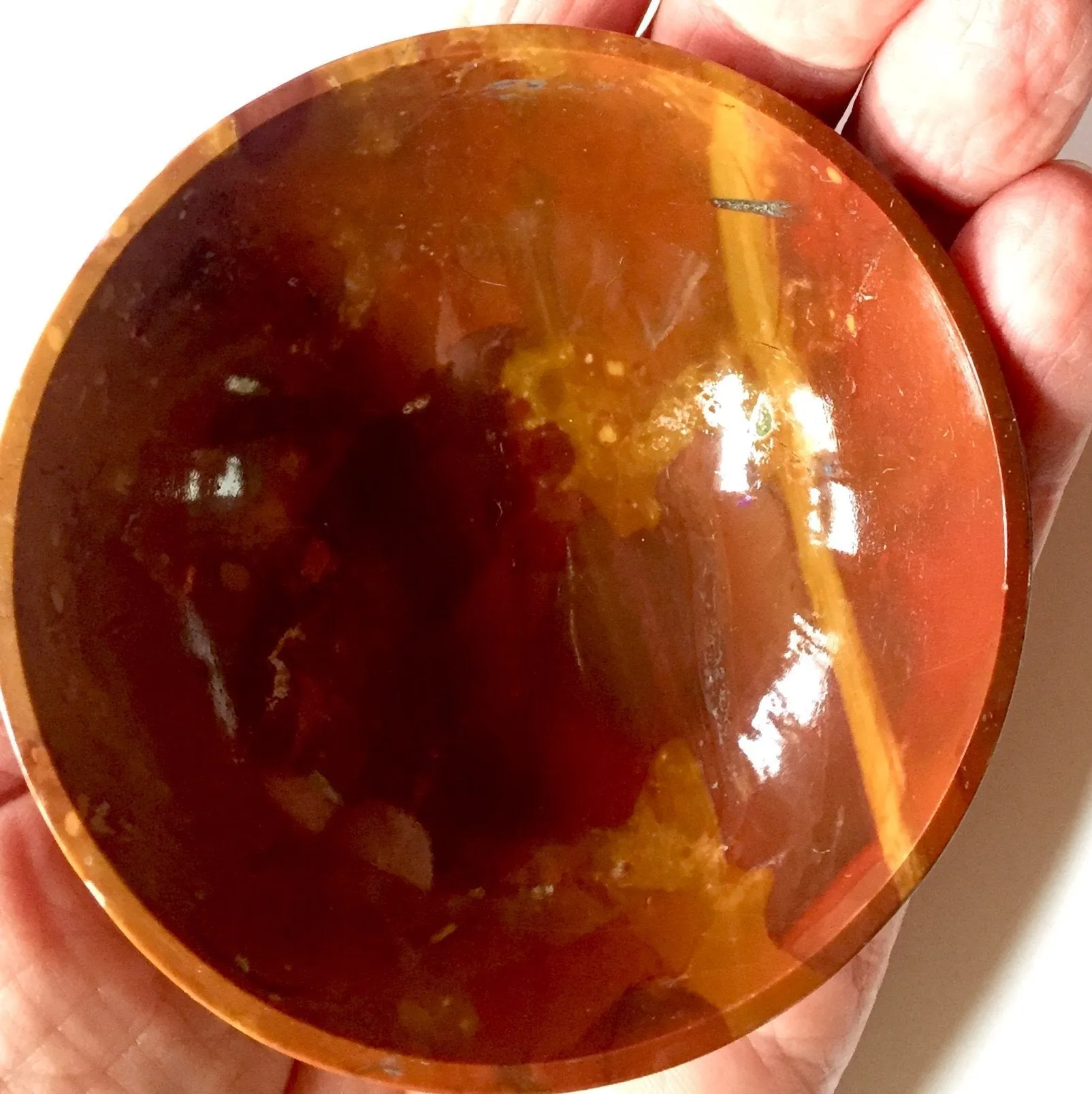 Colorful Red Jasper Bowl