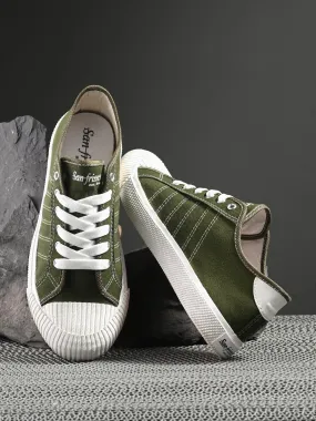 Core Olive Canvas Sneakers