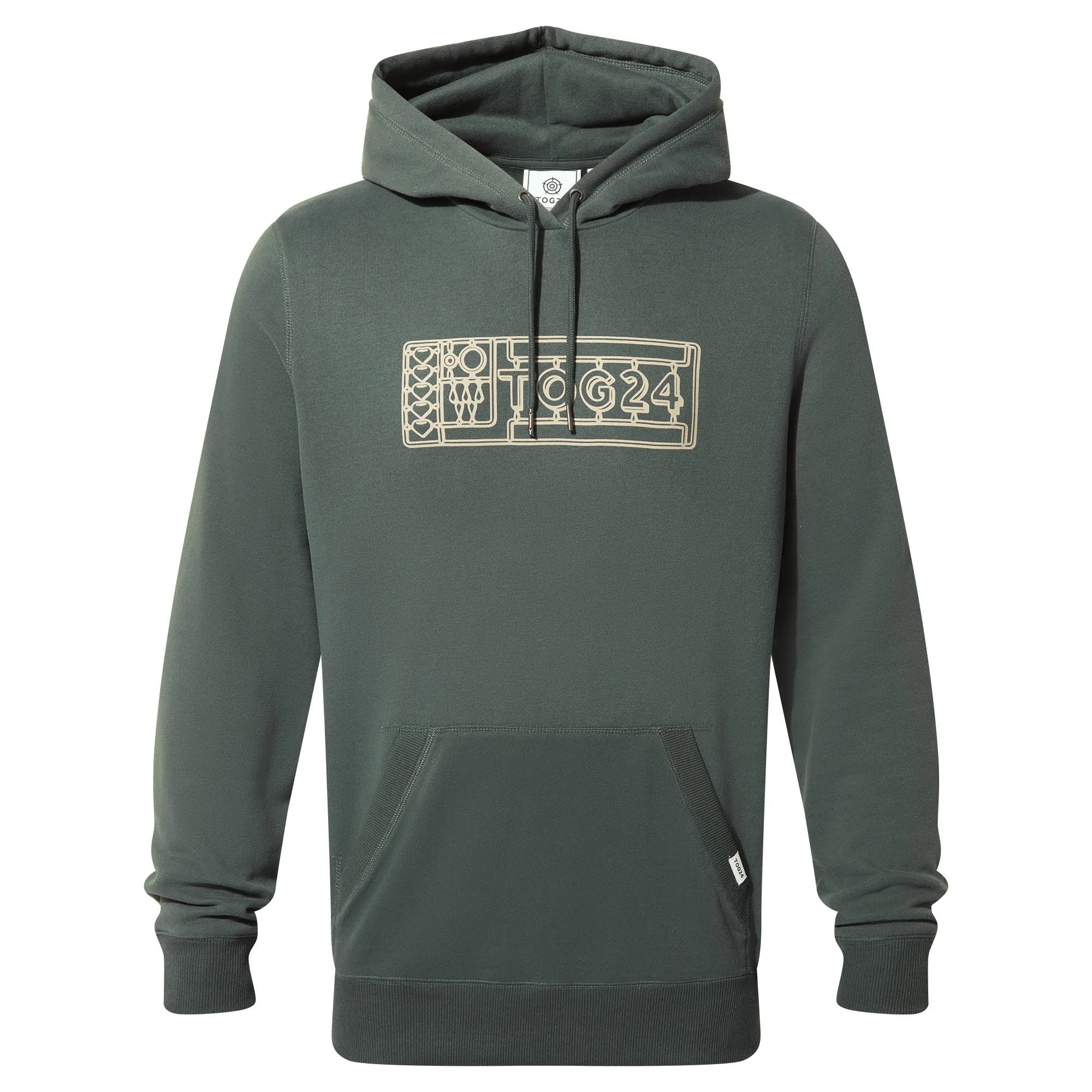 Crandon Mens Overhead Hoody - Pine Green