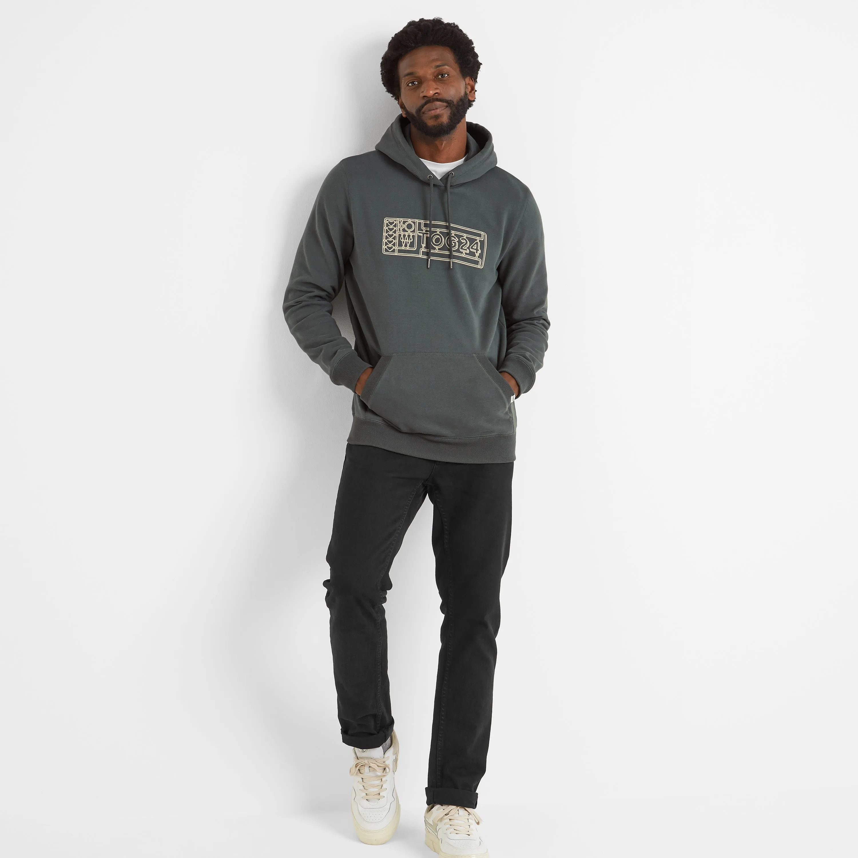 Crandon Mens Overhead Hoody - Pine Green