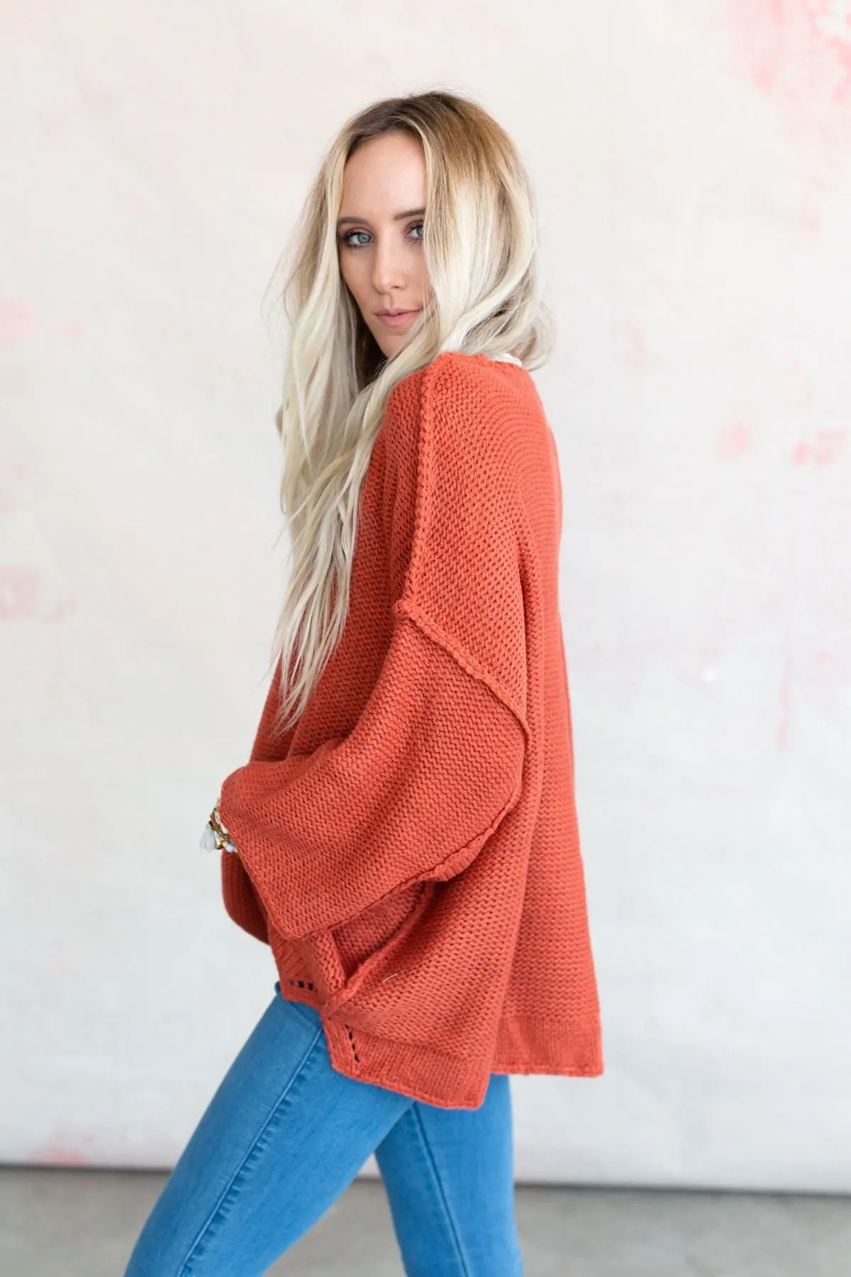 Crisp Air Sweater - Rust