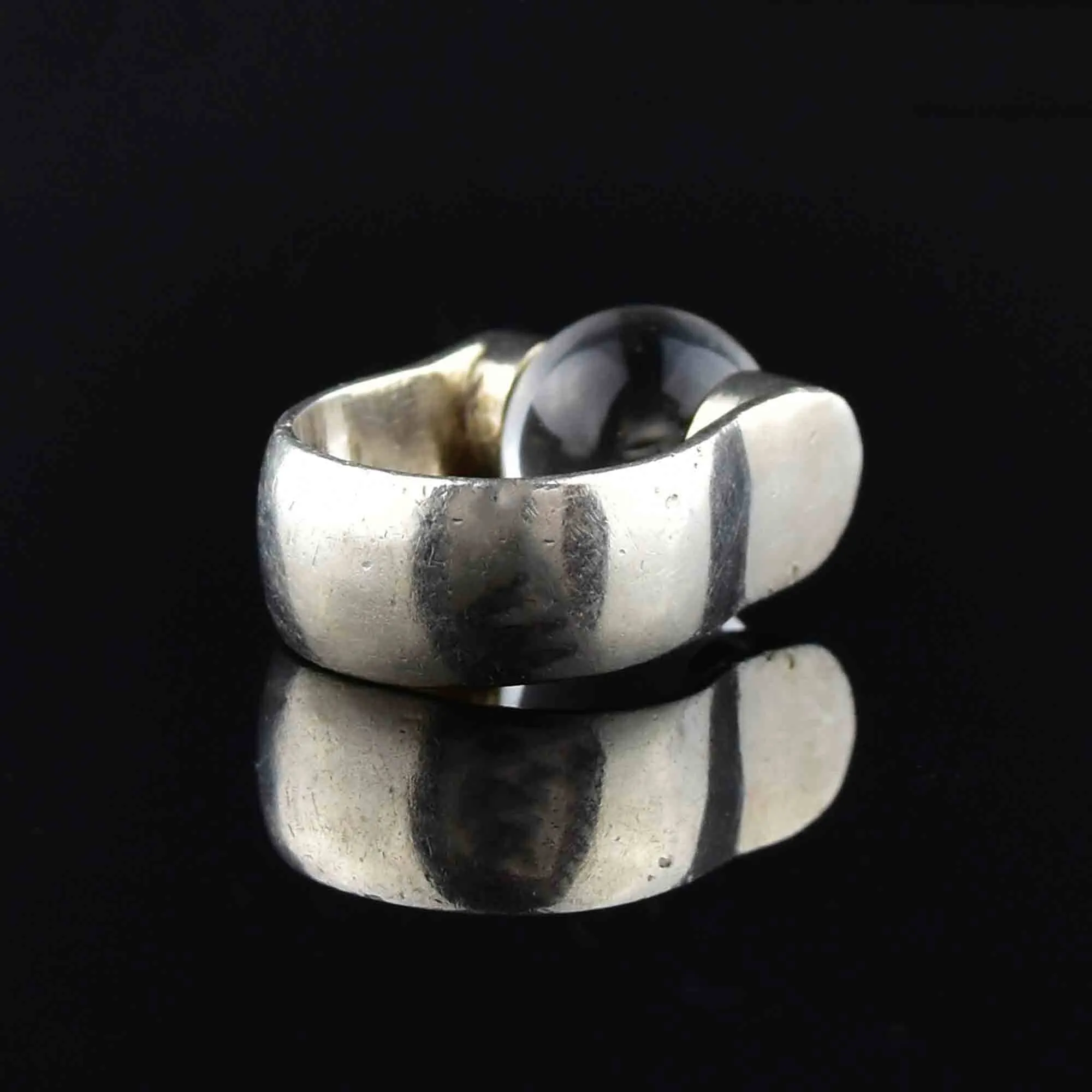 DEPOSIT Sterling Silver Pools of Light Spinner Ring