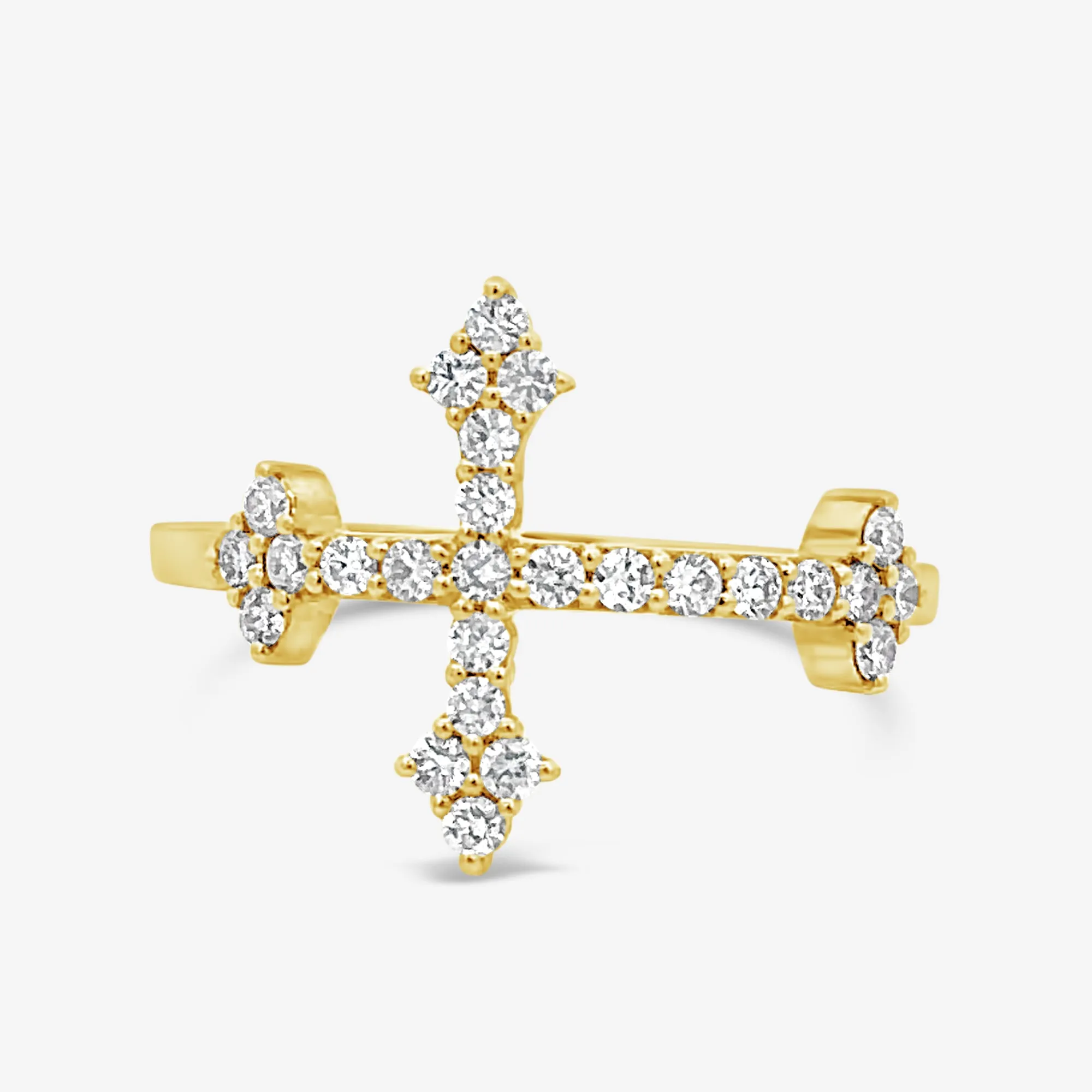 Diamond Cross Ring