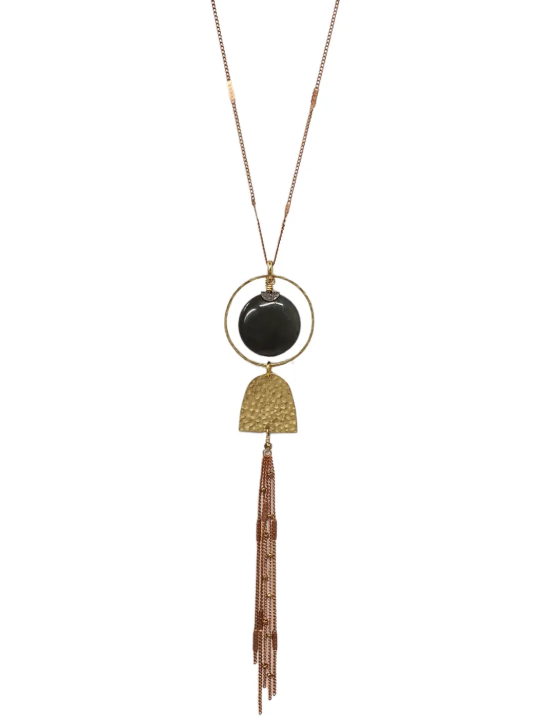 Domed Tassel - Ocean Jasper