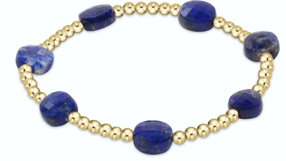 ENewton Admire Lapis 3mm Gold Bracelet