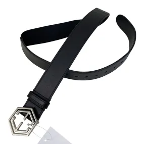 Ethos Equestrian 'Logo' Belt in Black - S/M