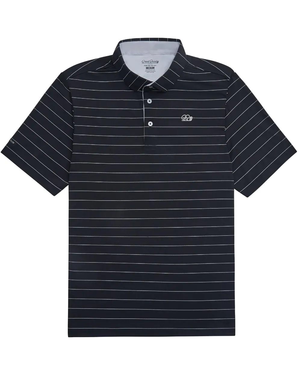 Fade Polo in Black Good Good Golf