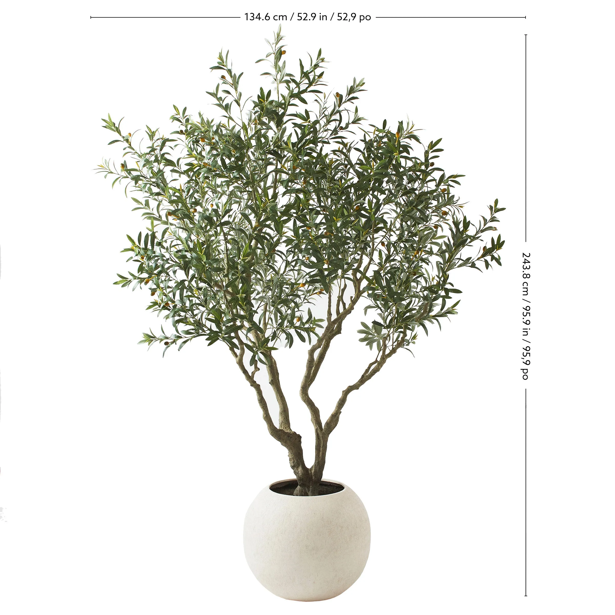 Faux 8’ Olive Tree