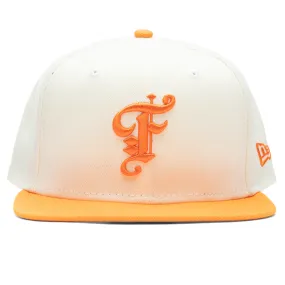 Feature x New Era OE Fitted Cap - Off-White/Dim Orange