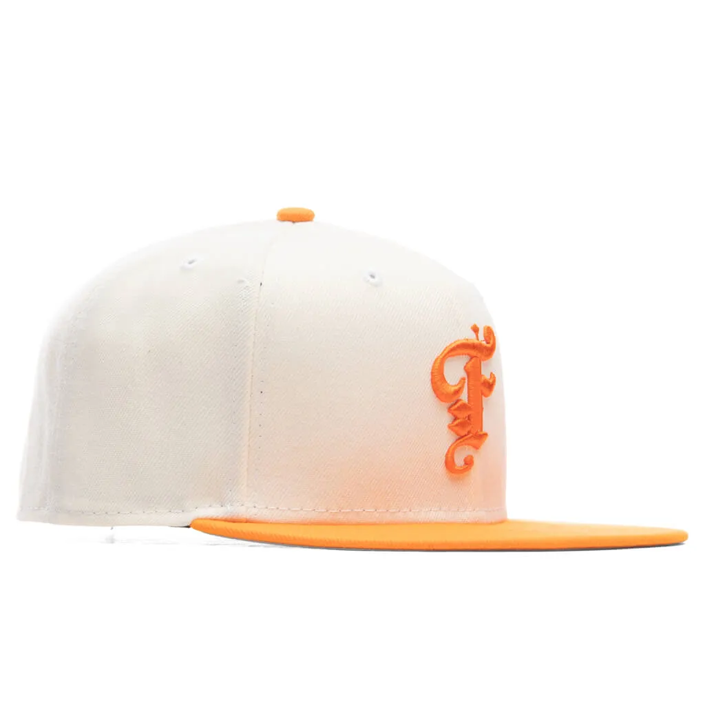 Feature x New Era OE Fitted Cap - Off-White/Dim Orange