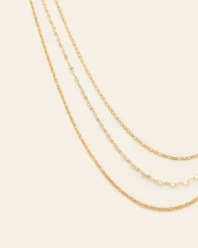 Glimmer Chain Set - Gold Vermeil