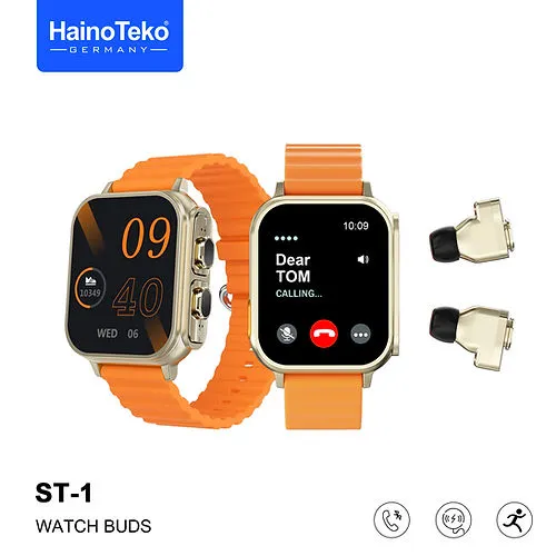 Haino Teko Watch Buds ST-1 with AMOLED Display (Watch   Earbuds)