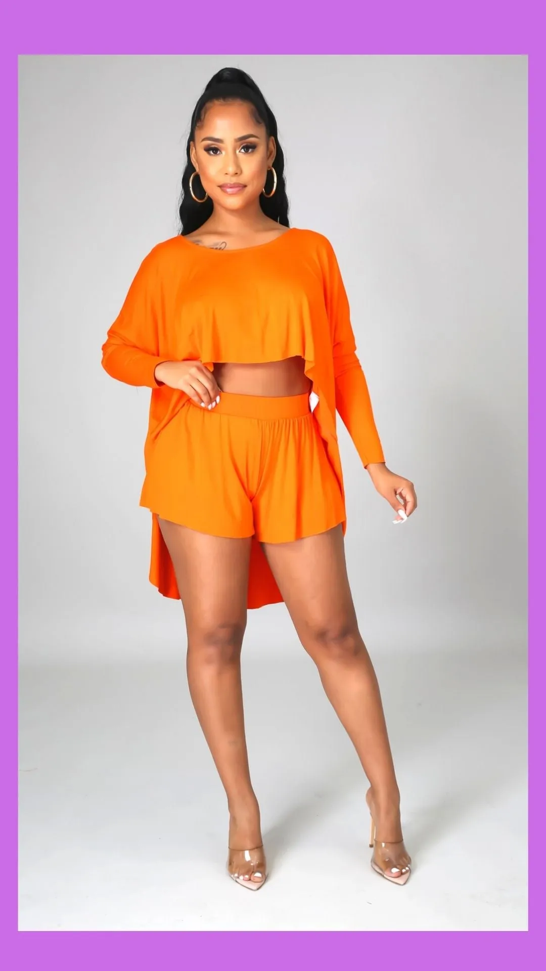 Hi Lo 2 Piece Short Set