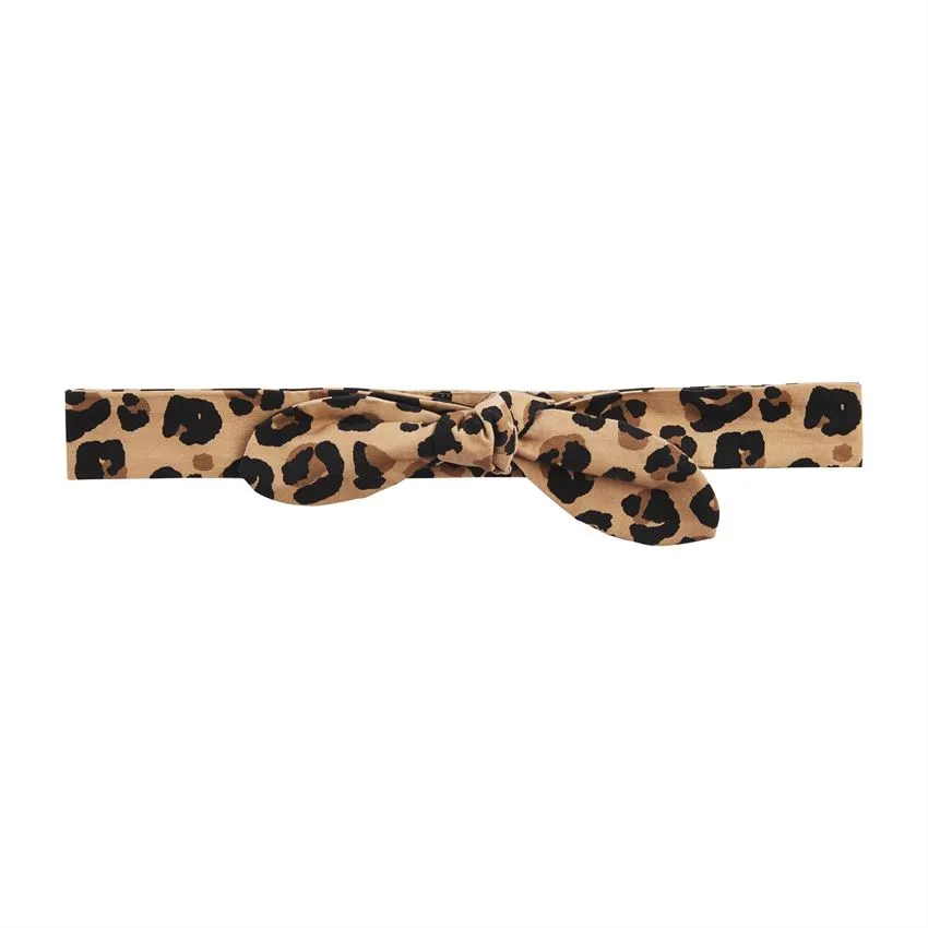 Holiday Bow Belt - Brown Leopard