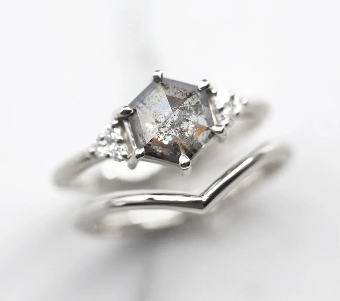 Klara Salt & Pepper Diamond Ring Set