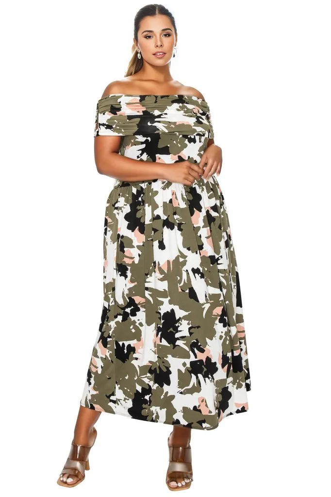 Liza Off Shoulder Maxi Dress