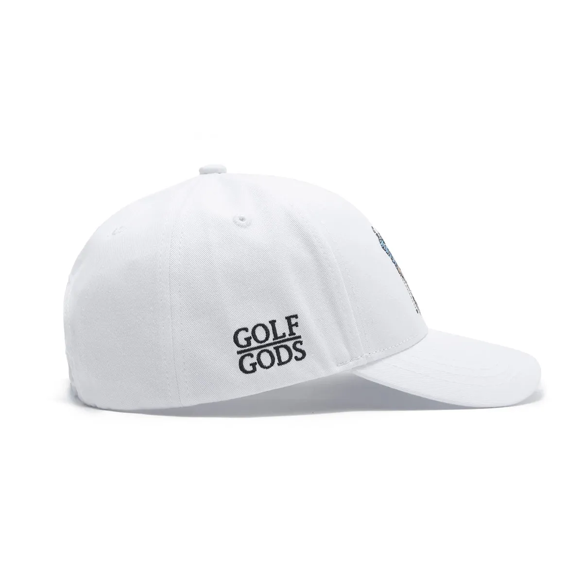 Mad Slicer White SnapBack Golf Hat - Curved Brim