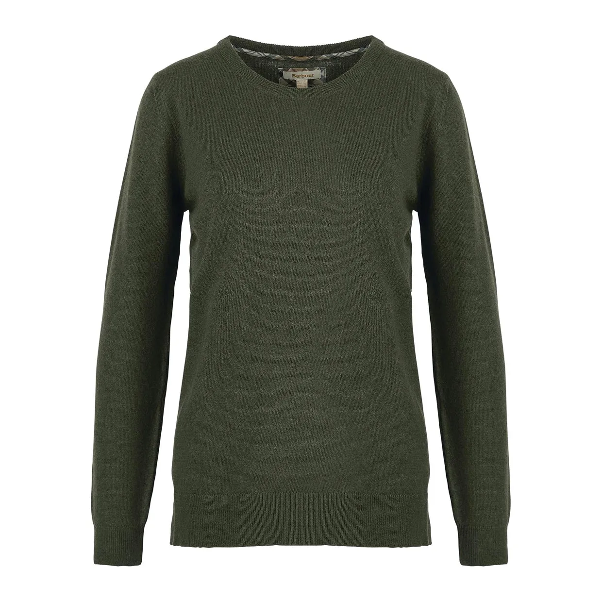 Maglione Donna Barbour Pendle Crew Knit Verde