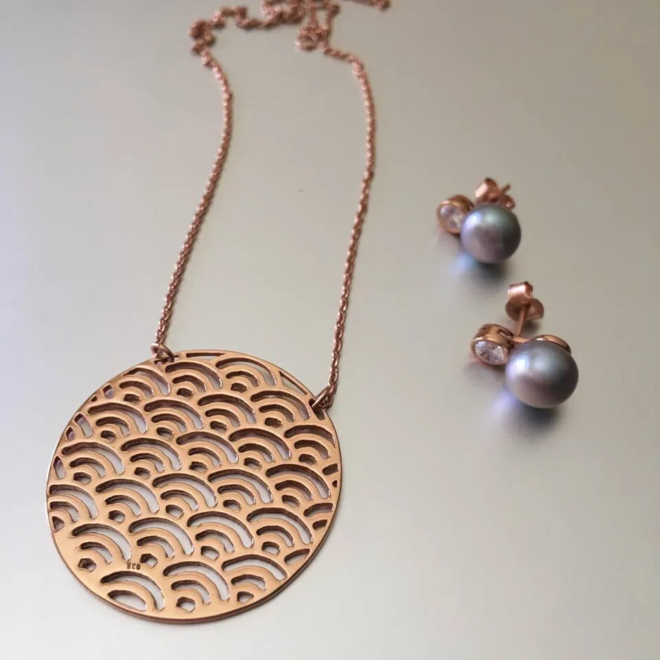 Mahima Necklace In Rose Gold