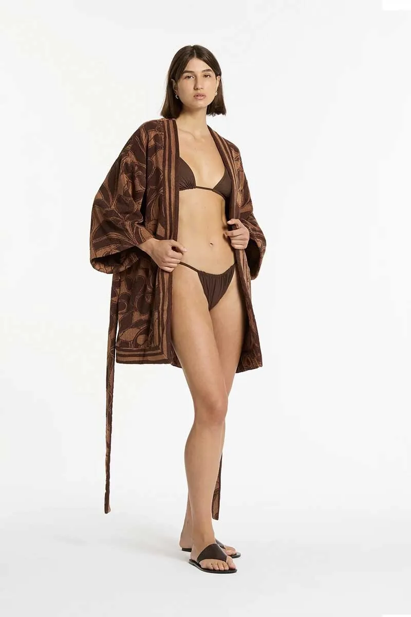 MAR TERRY ROBE-CHOCOLATE TERRY