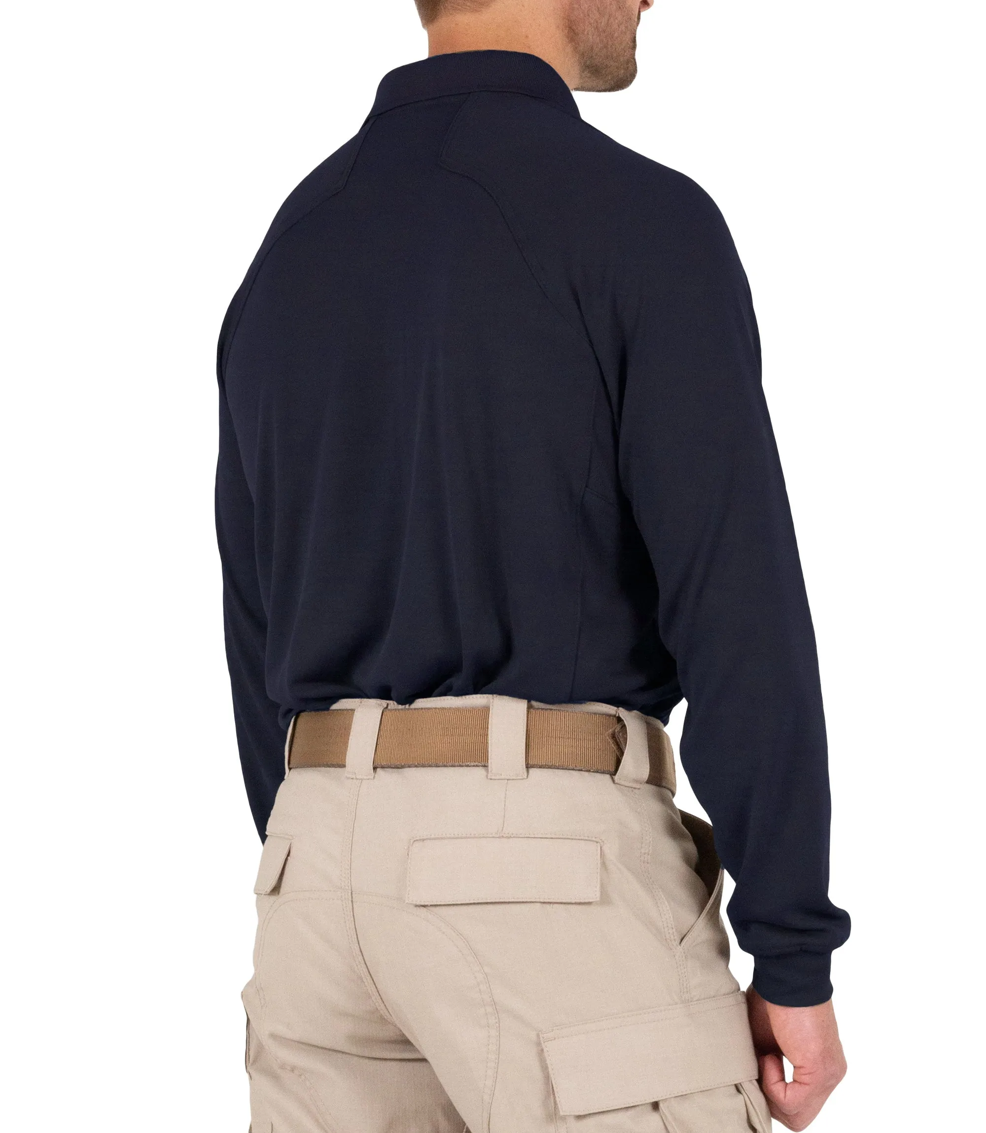 Men's Performance Long Sleeve Polo / Midnight Navy