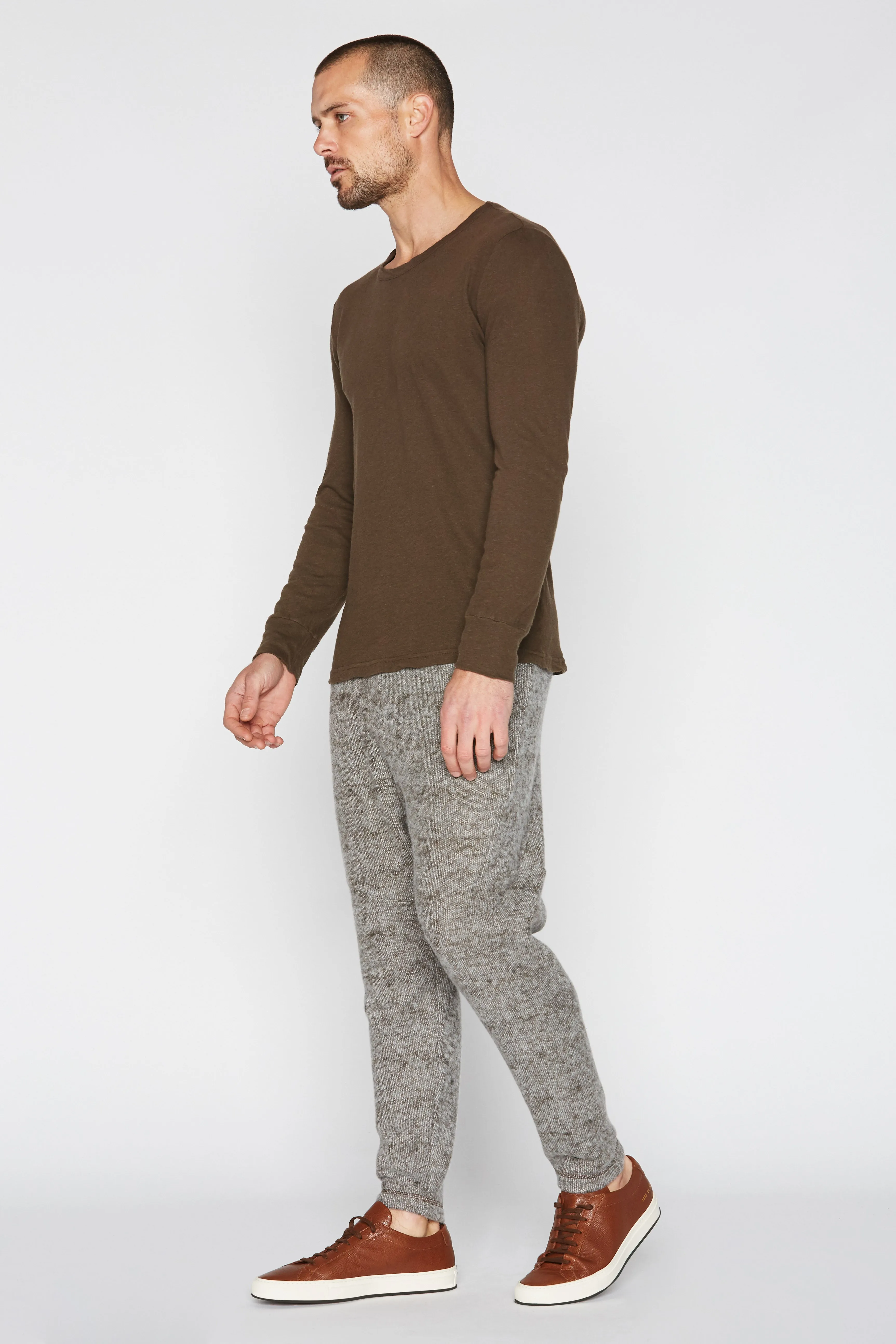 Men's Soft Knit Melange Jogger Pant