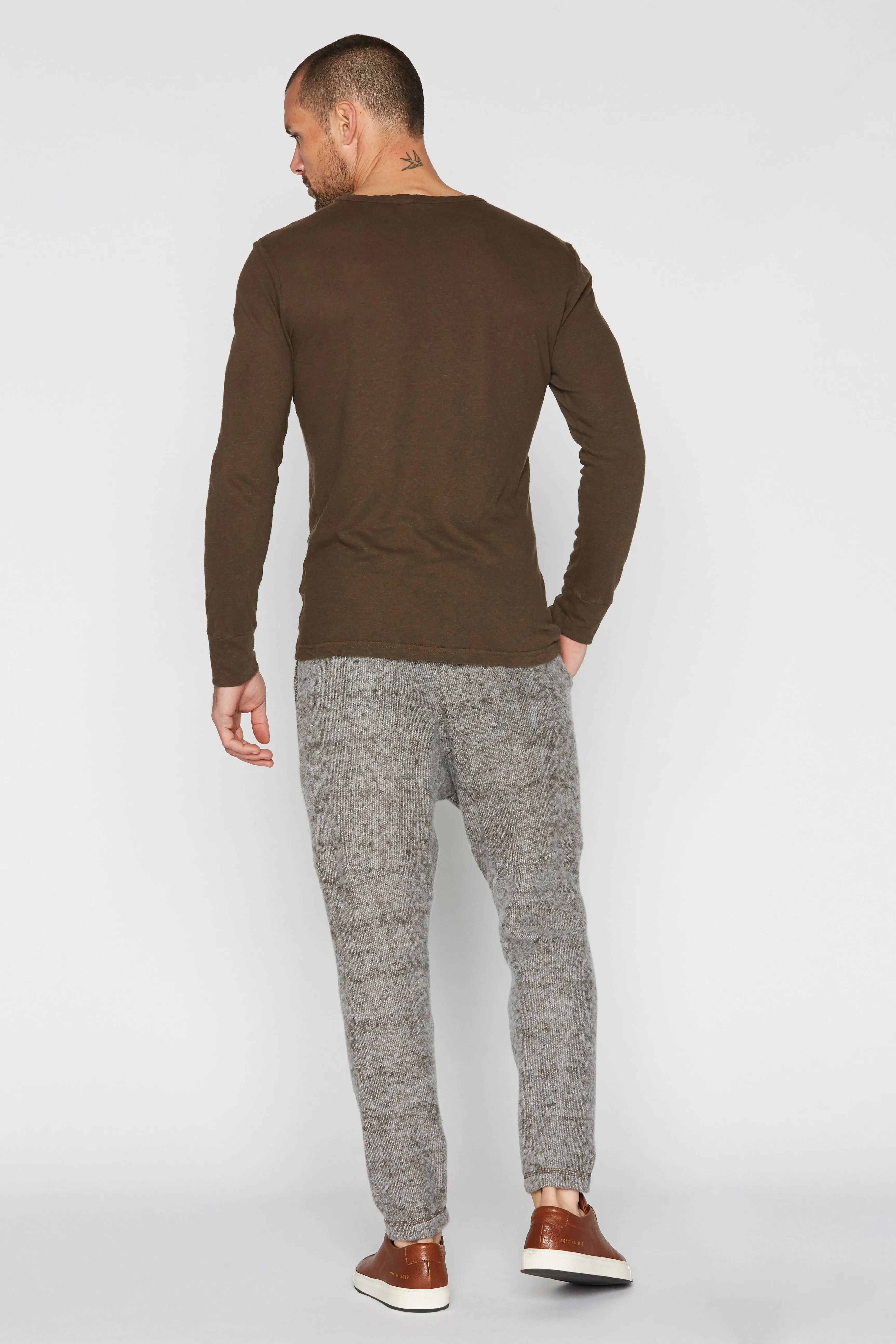 Men's Soft Knit Melange Jogger Pant