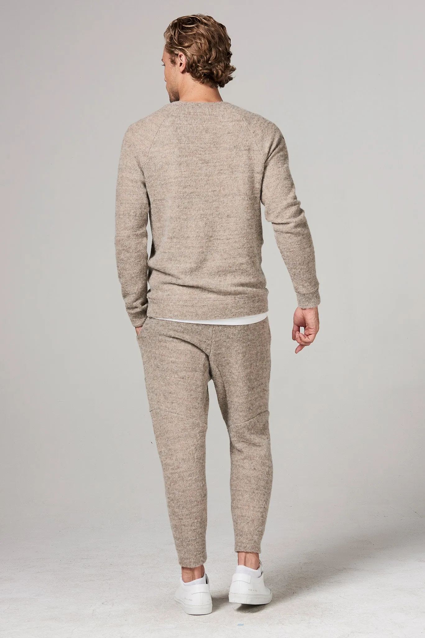 Men's Soft Knit Melange Jogger Pant