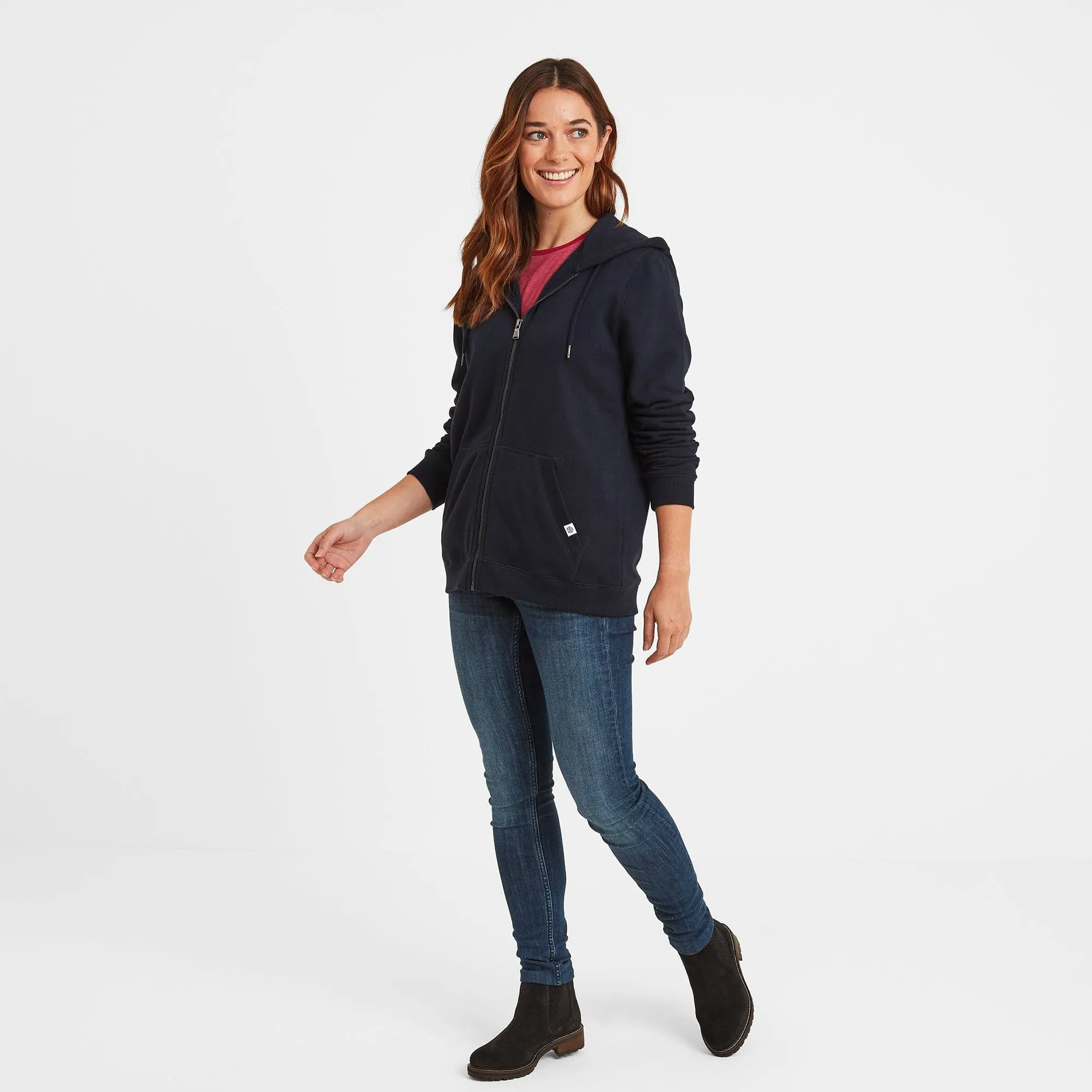 Mia Womens Hoodie - Dark Indigo